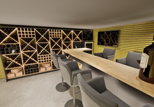 Cave à vin 3D